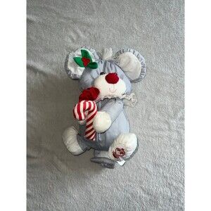 Christmas mouse puffalump, 1987, vintage